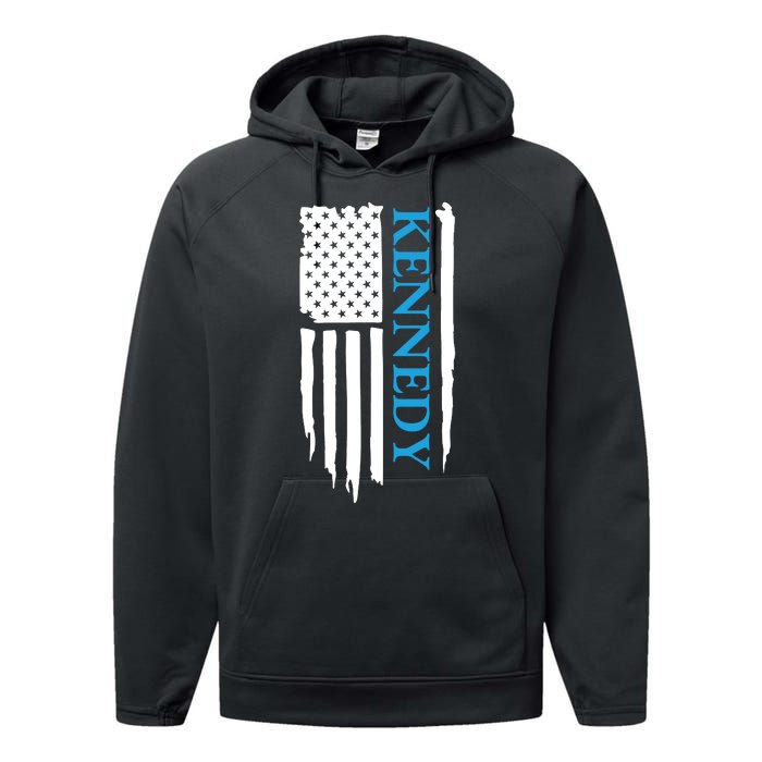 Robert Kennedy Jr. For President 2024 JFK Jr. US Flag Performance Fleece Hoodie