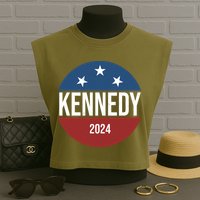 Robert Kennedy Jr 2024 Election Vintage Garment-Dyed Women's Muscle Tee
