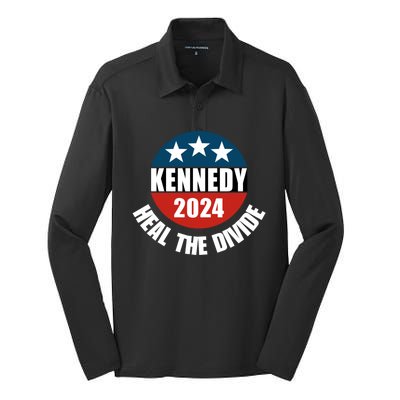 Robert Kennedy Jr. For President 2024 RFK 2024 Silk Touch Performance Long Sleeve Polo