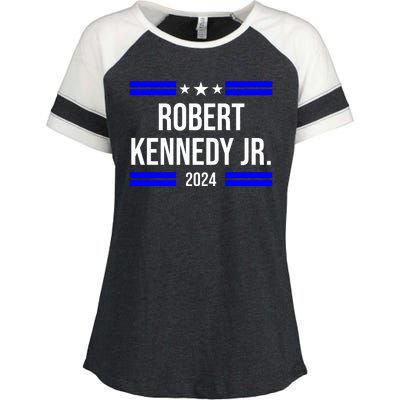 Robert Kennedy Jr For President 2024 Election Enza Ladies Jersey Colorblock Tee