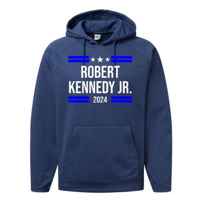 Robert Kennedy Jr For President 2024 Election Performance Fleece Hoodie