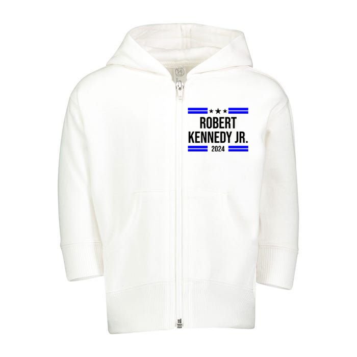 Robert Kennedy Jr For President 2024 Election Toddler Zip Fleece Hoodie