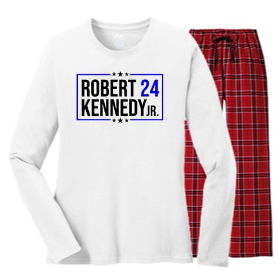 Robert Kennedy Jr 2024 Campaign Women's Long Sleeve Flannel Pajama Set 