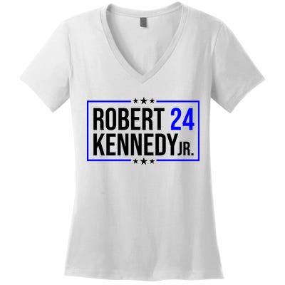 Robert Kennedy Jr 2024 Campaign Women's V-Neck T-Shirt