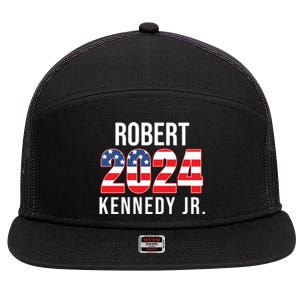 Robert Kennedy Jr For President USA 2024 7 Panel Mesh Trucker Snapback Hat