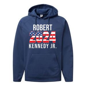 Robert Kennedy Jr For President USA 2024 Performance Fleece Hoodie