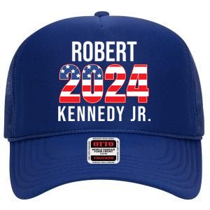 Robert Kennedy Jr For President USA 2024 High Crown Mesh Back Trucker Hat