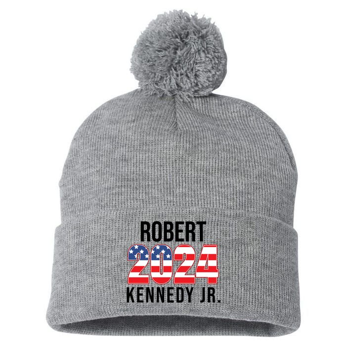 Robert Kennedy Jr For President USA 2024 Pom Pom 12in Knit Beanie