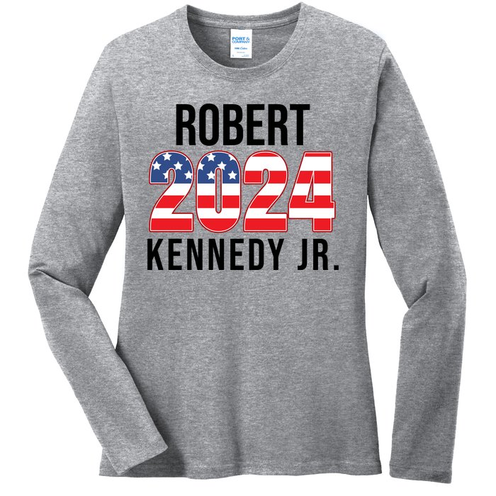 Robert Kennedy Jr For President USA 2024 Ladies Long Sleeve Shirt