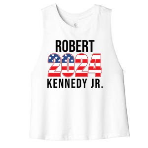 Robert Kennedy Jr For President USA 2024 Women's Racerback Cropped Tank