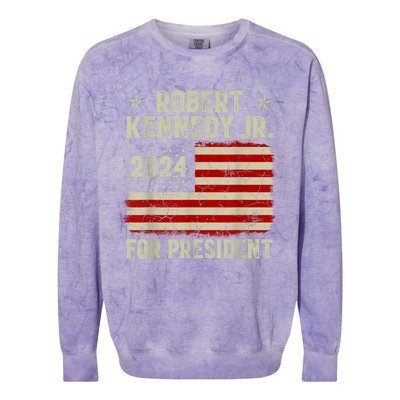 Robert Kennedy Jr. For President RFK JR 2024 Election Colorblast Crewneck Sweatshirt