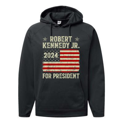 Robert Kennedy Jr. For President RFK JR 2024 Election Performance Fleece Hoodie