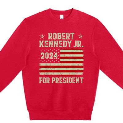 Robert Kennedy Jr. For President RFK JR 2024 Election Premium Crewneck Sweatshirt