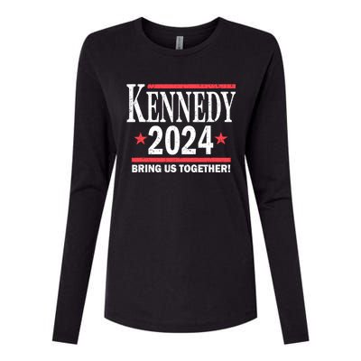 Robert Kennedy Jr. 2024 Presidential Womens Cotton Relaxed Long Sleeve T-Shirt