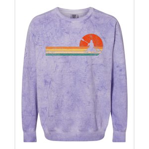 Retro Kayak Kayaking Paddling Colorblast Crewneck Sweatshirt