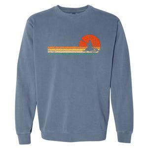 Retro Kayak Kayaking Paddling Garment-Dyed Sweatshirt