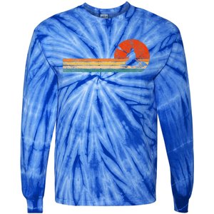 Retro Kayak Kayaking Paddling Tie-Dye Long Sleeve Shirt