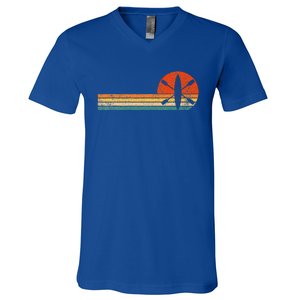 Retro Kayak Kayaking Paddling V-Neck T-Shirt