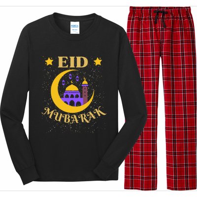 Ramadan Kareen Lantern Cool Islamic Fasting Eid Mubarak Gift Long Sleeve Pajama Set