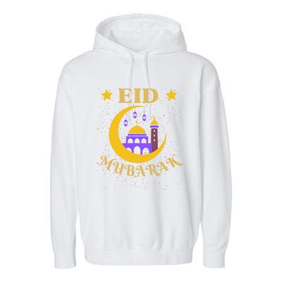 Ramadan Kareen Lantern Cool Islamic Fasting Eid Mubarak Gift Garment-Dyed Fleece Hoodie