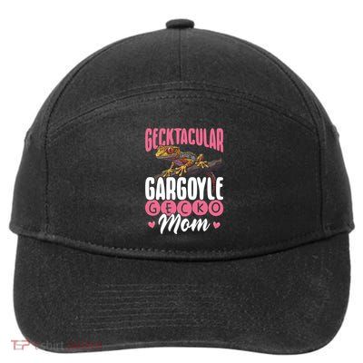Reptile Keeper Lizard Gecktacular Gargoyle Gecko Mom Gift 7-Panel Snapback Hat