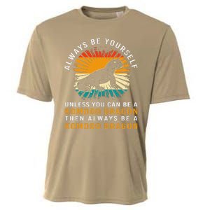 Retro Komodo Monitor Always Be Yourself Komodo Dragon Cooling Performance Crew T-Shirt