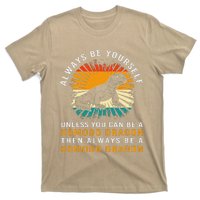 Retro Komodo Monitor Always Be Yourself Komodo Dragon T-Shirt