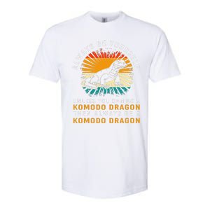 Retro Komodo Monitor Always Be Yourself Komodo Dragon Softstyle CVC T-Shirt