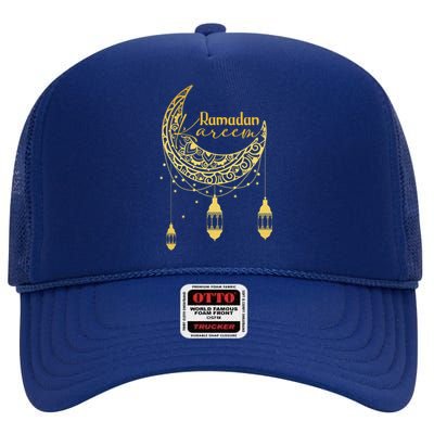 Ramadan Kareem Muslim Islamic Holiday Ramadan Gift High Crown Mesh Back Trucker Hat