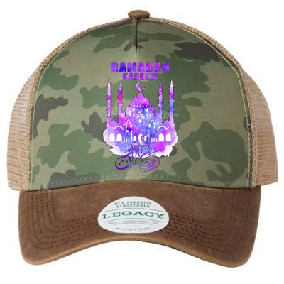 Ramadan Kareem Muslim Fasting Arabic Wording Legacy Tie Dye Trucker Hat