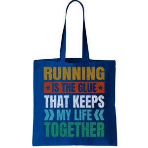 Running Keeps My Life Together Runner Funny Marathon Humor Gift Tote Bag