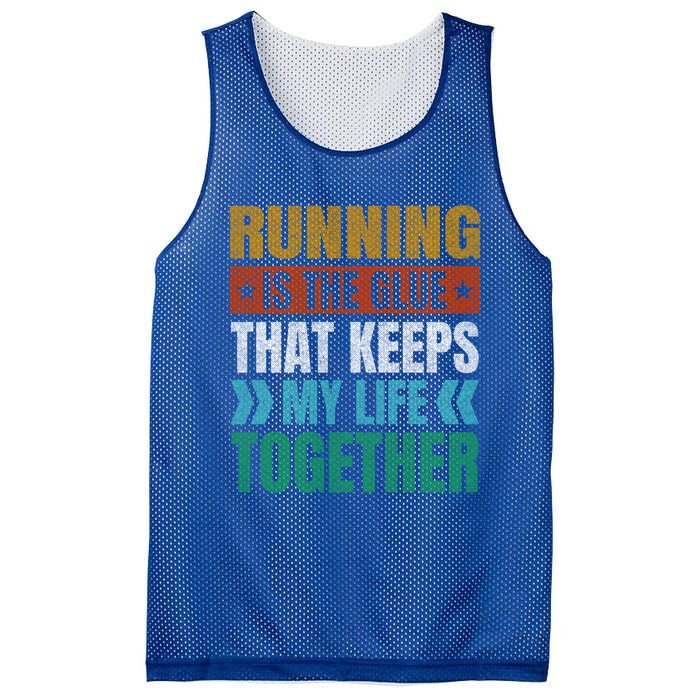 Running Keeps My Life Together Runner Funny Marathon Humor Gift Mesh Reversible Basketball Jersey Tank