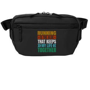 Running Keeps My Life Together Runner Funny Marathon Humor Gift Crossbody Pack