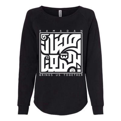 Ramadan Kareem Muslim Fasting Arabic Wording Womens California Wash Sweatshirt