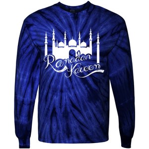 Ramadan Kareem Muslim Fasting With Mosque Art Tie-Dye Long Sleeve Shirt