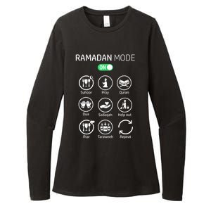 Ramadan Kareem Mubarak Islamic Ramadan Fasting Mode On Womens CVC Long Sleeve Shirt