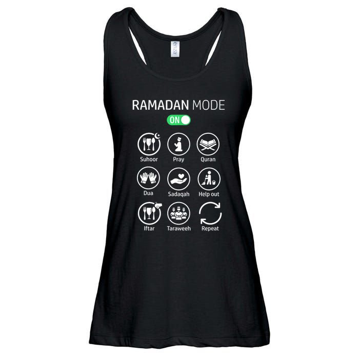 Ramadan Kareem Mubarak Islamic Ramadan Fasting Mode On Ladies Essential Flowy Tank