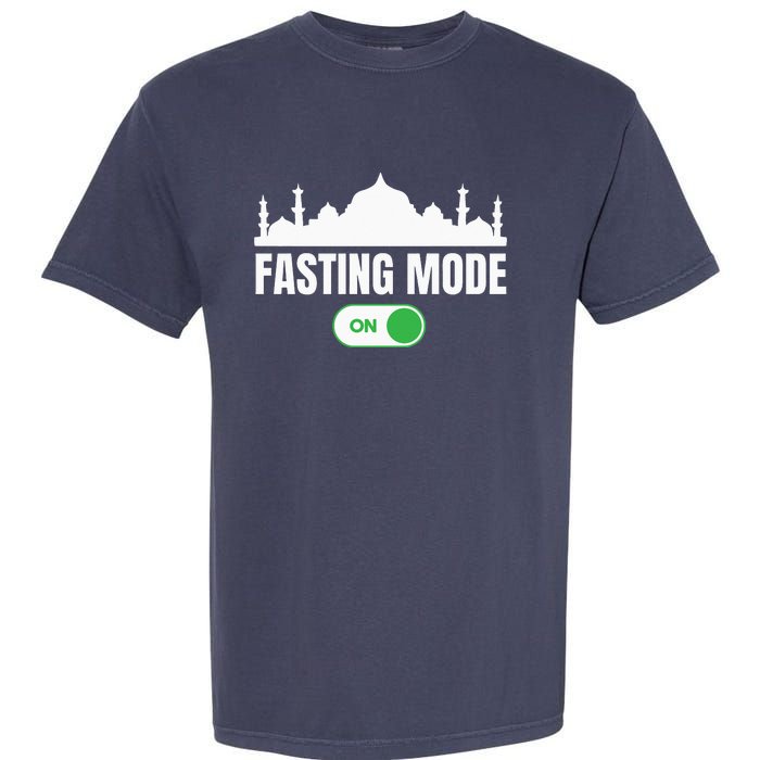 Ramadan Kareem Fasting Mode On Happy Ramadan Mubarak Garment-Dyed Heavyweight T-Shirt