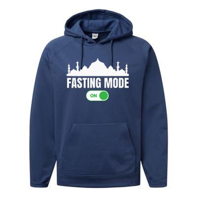 Ramadan Kareem Fasting Mode On Happy Ramadan Mubarak Performance Fleece Hoodie