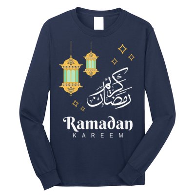 Ramadan Kareem Mubarak Islamic Outfit Gift Long Sleeve Shirt