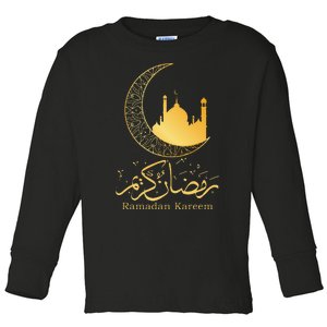 Ramadan Kareem Mubarak Islamic Toddler Long Sleeve Shirt