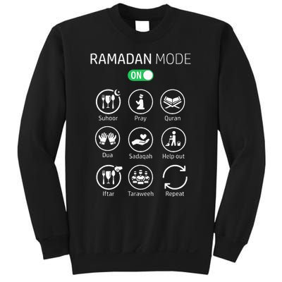 Ramadan Kareem Mubarak Islamic Ramadan Fasting Mode On Sweatshirt