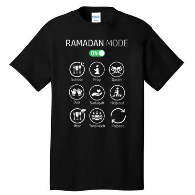 Ramadan Kareem Mubarak Islamic Ramadan Fasting Mode On Tall T-Shirt