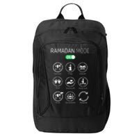 Ramadan Kareem Mubarak Islamic Ramadan Fasting Mode On City Backpack