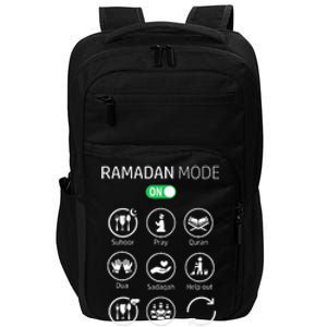 Ramadan Kareem Mubarak Islamic Ramadan Fasting Mode On Impact Tech Backpack