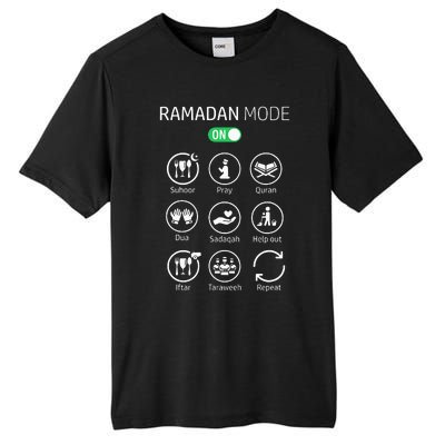 Ramadan Kareem Mubarak Islamic Ramadan Fasting Mode On Tall Fusion ChromaSoft Performance T-Shirt