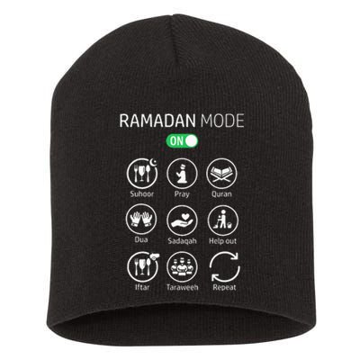 Ramadan Kareem Mubarak Islamic Ramadan Fasting Mode On Short Acrylic Beanie