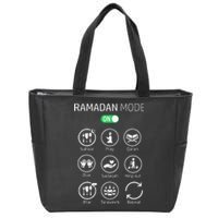 Ramadan Kareem Mubarak Islamic Ramadan Fasting Mode On Zip Tote Bag