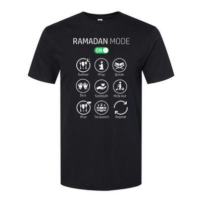 Ramadan Kareem Mubarak Islamic Ramadan Fasting Mode On Softstyle CVC T-Shirt