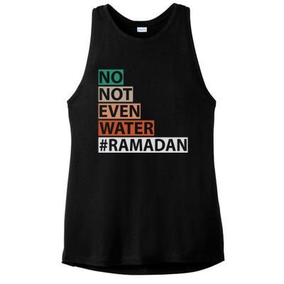 Ramadan Kareem Mubarak Islamic Fasting Muslim Gift Ladies PosiCharge Tri-Blend Wicking Tank